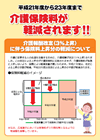 介護保険料軽減措置に関するリーフレット（平成21年7月発行）